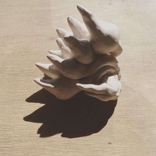 curiosité, céramique, Lysiane Bourdon, terre cuite,